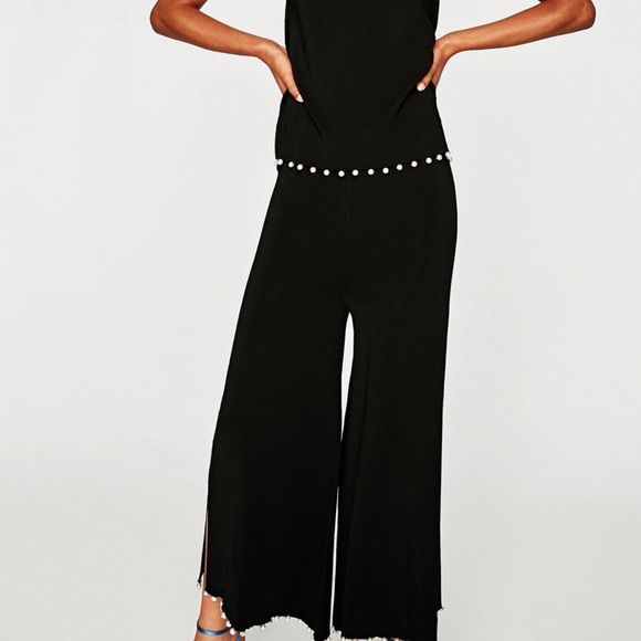 NWT Zara 2 Piece Knit Top/Pants Set - Picture 6 of 8